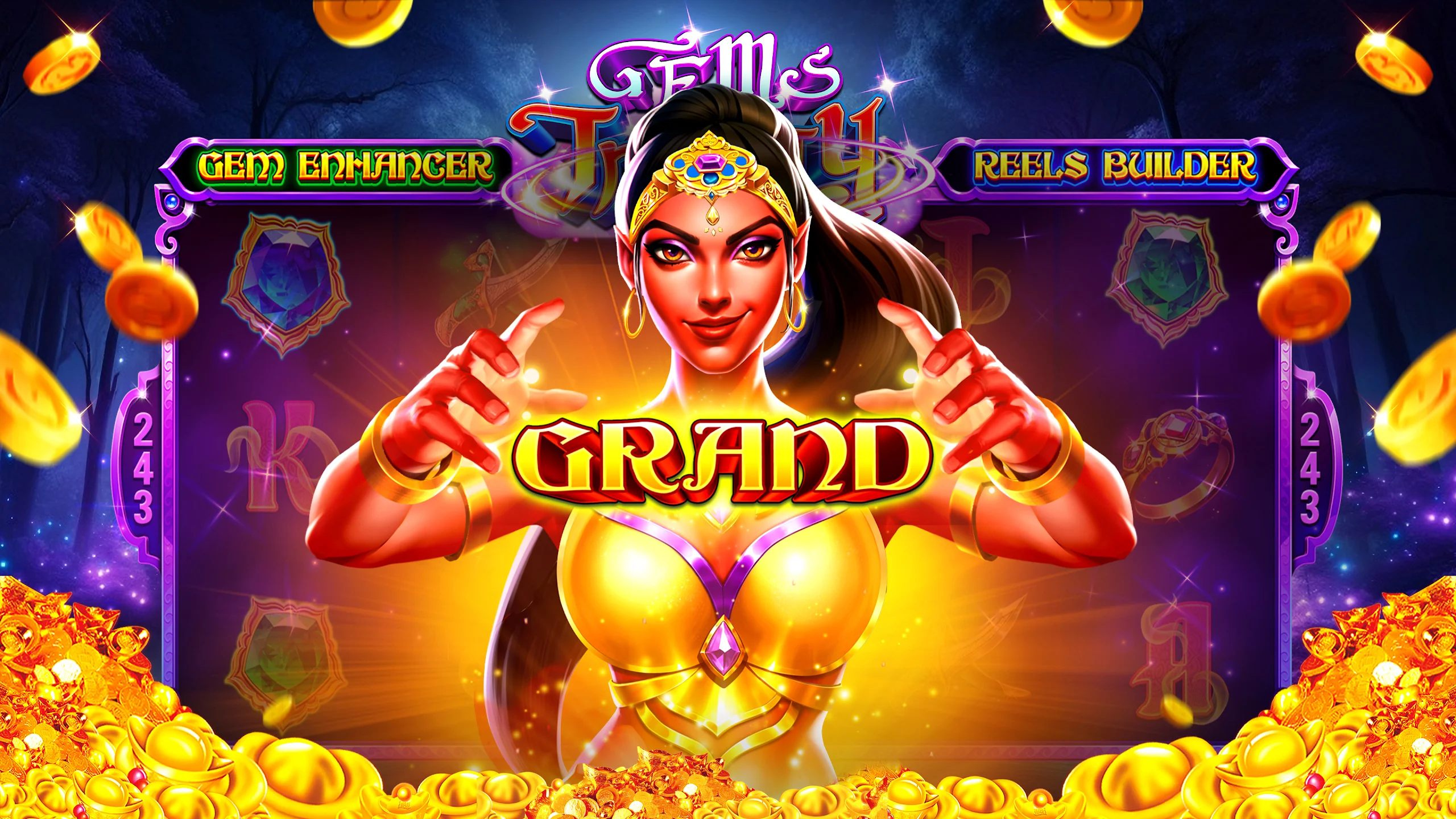 Exciting slot game screen on the FB777 App